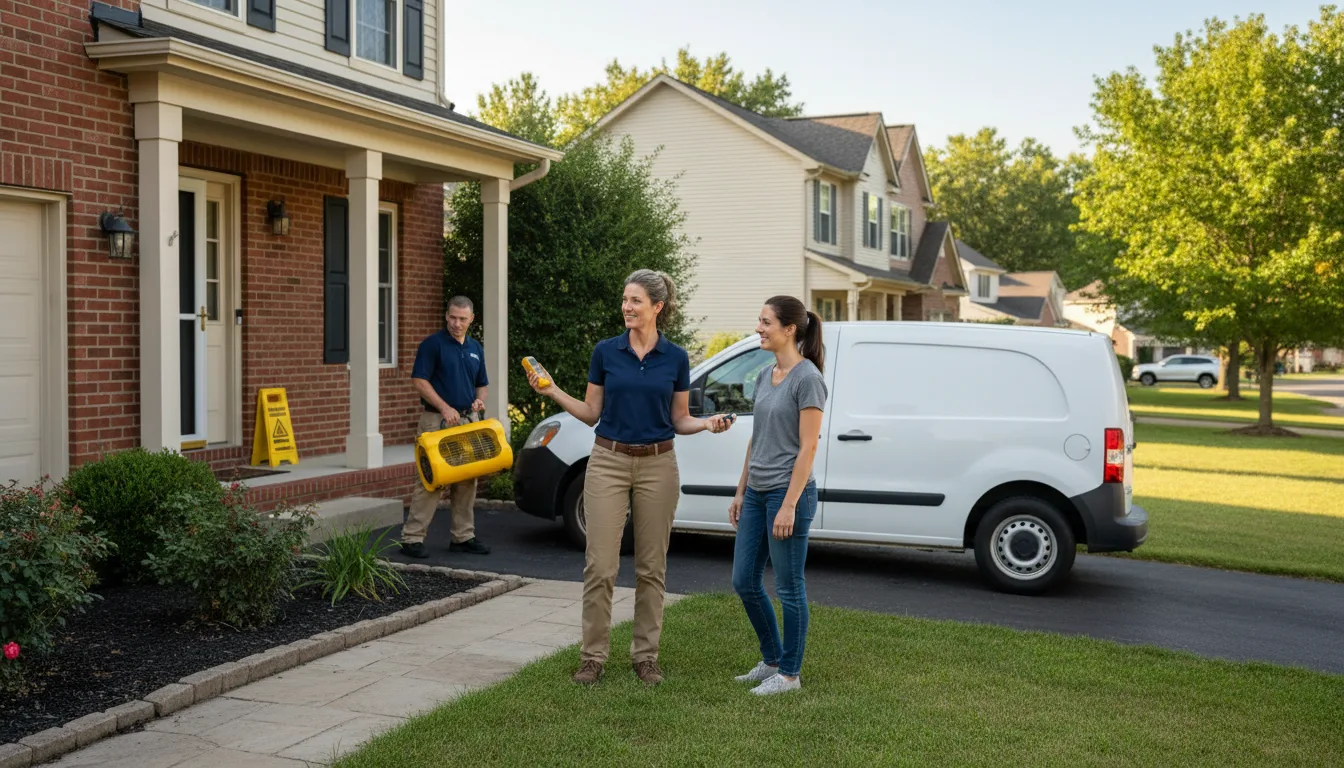 Water restoration image for Dehumidification And Cleanup Services in New Bloomfield, MO